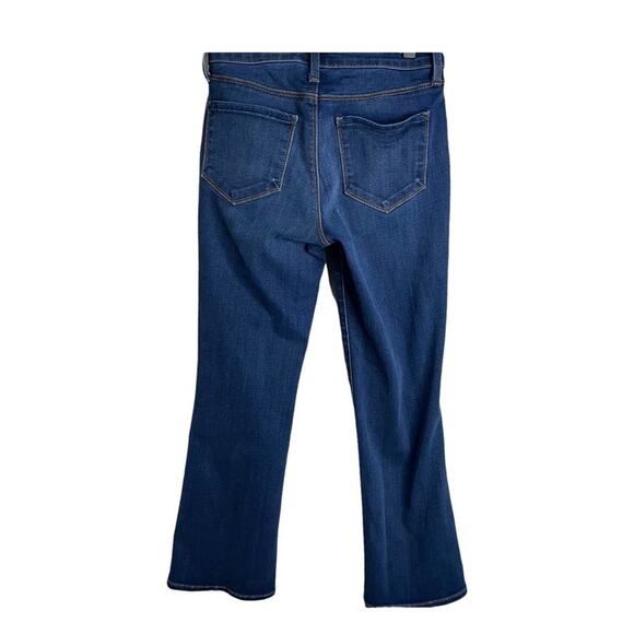 L'Agence Serena High Rise Cropped Baby Flare Medium Wash Blue Size 25 - Picture 2 of 6